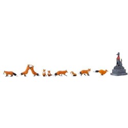 Figuren Set Füchse, 1/87, 9 Stk.K06601