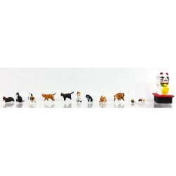 Figuren Set Katzen, 1/87, 11 Stk.K06603