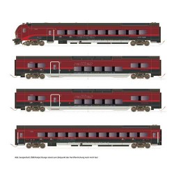 Railjet DANI Set 1 mit Steuerwagen, 3-tlg. ÖBB, Ep.VIH25401