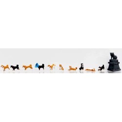 Figuren Set Shiba-Hunde, 1/87, 11 Stk.K06604