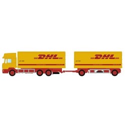 MAN F90, 3-achs Koffer-Hängerzug DHLLC4607