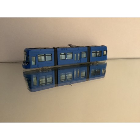 My Tram Hiroden 1000 LRT tramway bleu