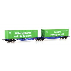 Containerwagen Sggmrss'90 Ermewa, Ep.VI, DB Cargo