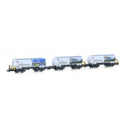 3er Set Zementsilowagen Uacs Holcim, Ep.VI