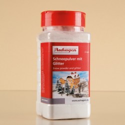 Streuflasche Schneepulver mit Glitter