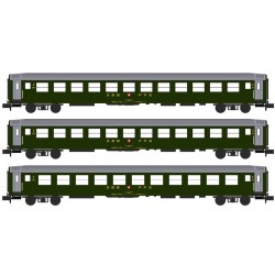K23011 3-tlg Wagenset Bm 2.Kl. altes Logo grün IB