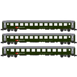 K23012 3-tlg Wagenset Bm 2.Kl. neues Logo grün IB
