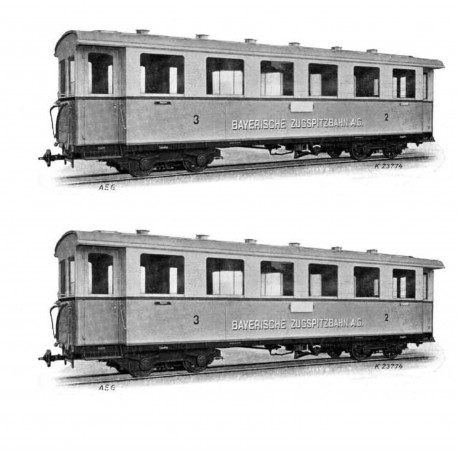 H43101 Zugspitzbahn 2 Wagen HOm