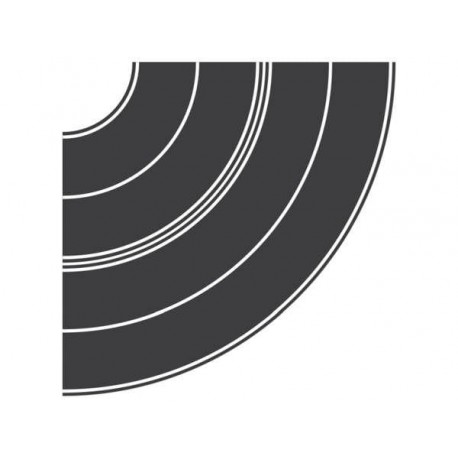 R 70702_Teerbelag Kurvensatz je 1x Radius 84+165mm