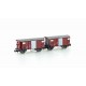 2er Set gedeckte Güterwagen K2 SBB, Ep.IIIH24201