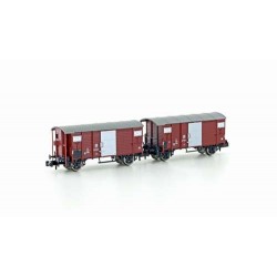 2er Set gedeckte Güterwagen K2 SBB, Ep.IIIH24201