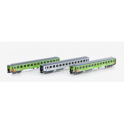 Flixtrain Set 4 3er Set Personenwagen Bimz 264, Ep.VILC95004
