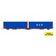 MFTRAIN 33069/33070 Set de 2 wagons bâchés double Lails EVS